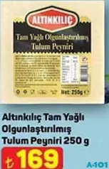 ALTINKILIÇ TAM YAĞLI OLGUNLAŞTIRILMIŞ TULUM PEYNİRİ 250 G fiyat ve kampanya bilgisi
